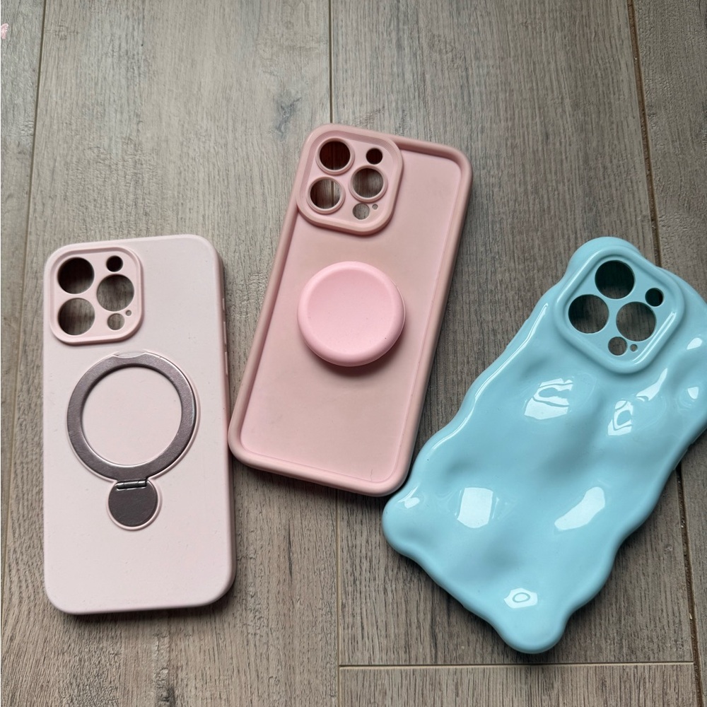 Stylish Pink and Blue Phone Cases
